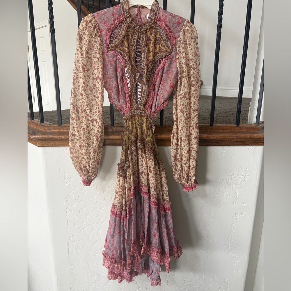 Zimmermann Multicolor Paisley Long Sleeve Dress